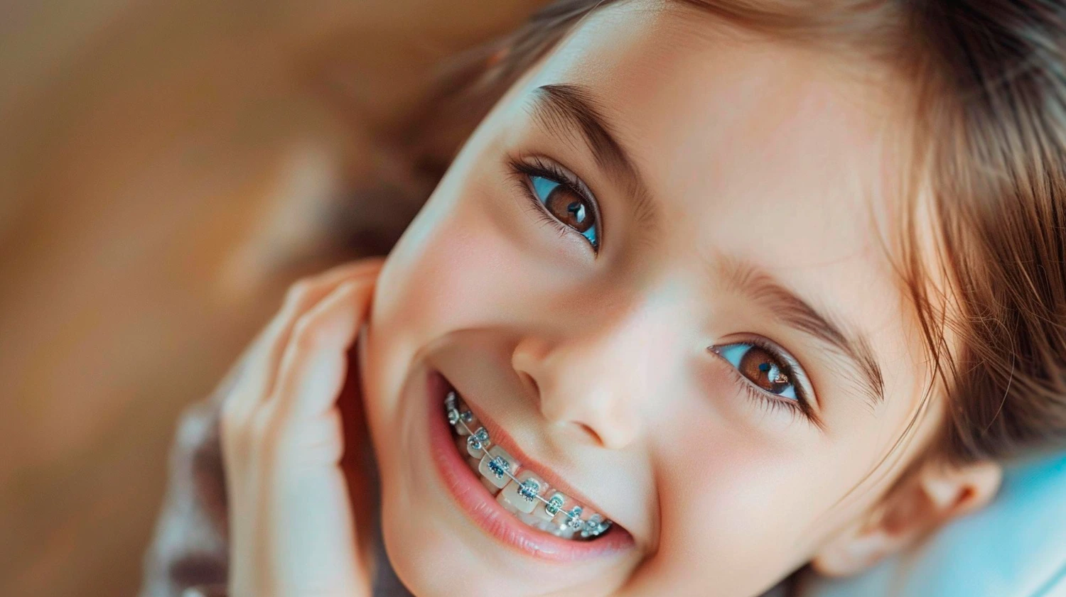 Ortodonzia Torino Il sorriso di una bambina con un apparecchio